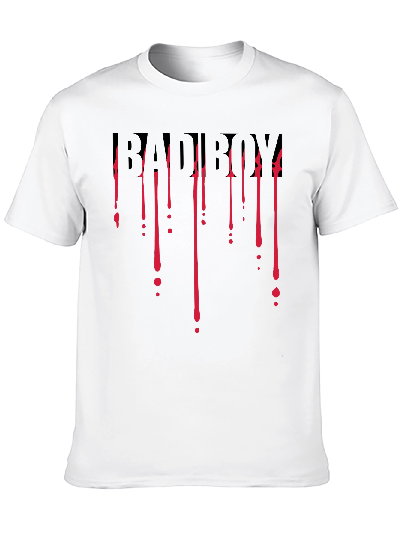 Bad Boy Dripping Blood Graphic Black T-Shirt