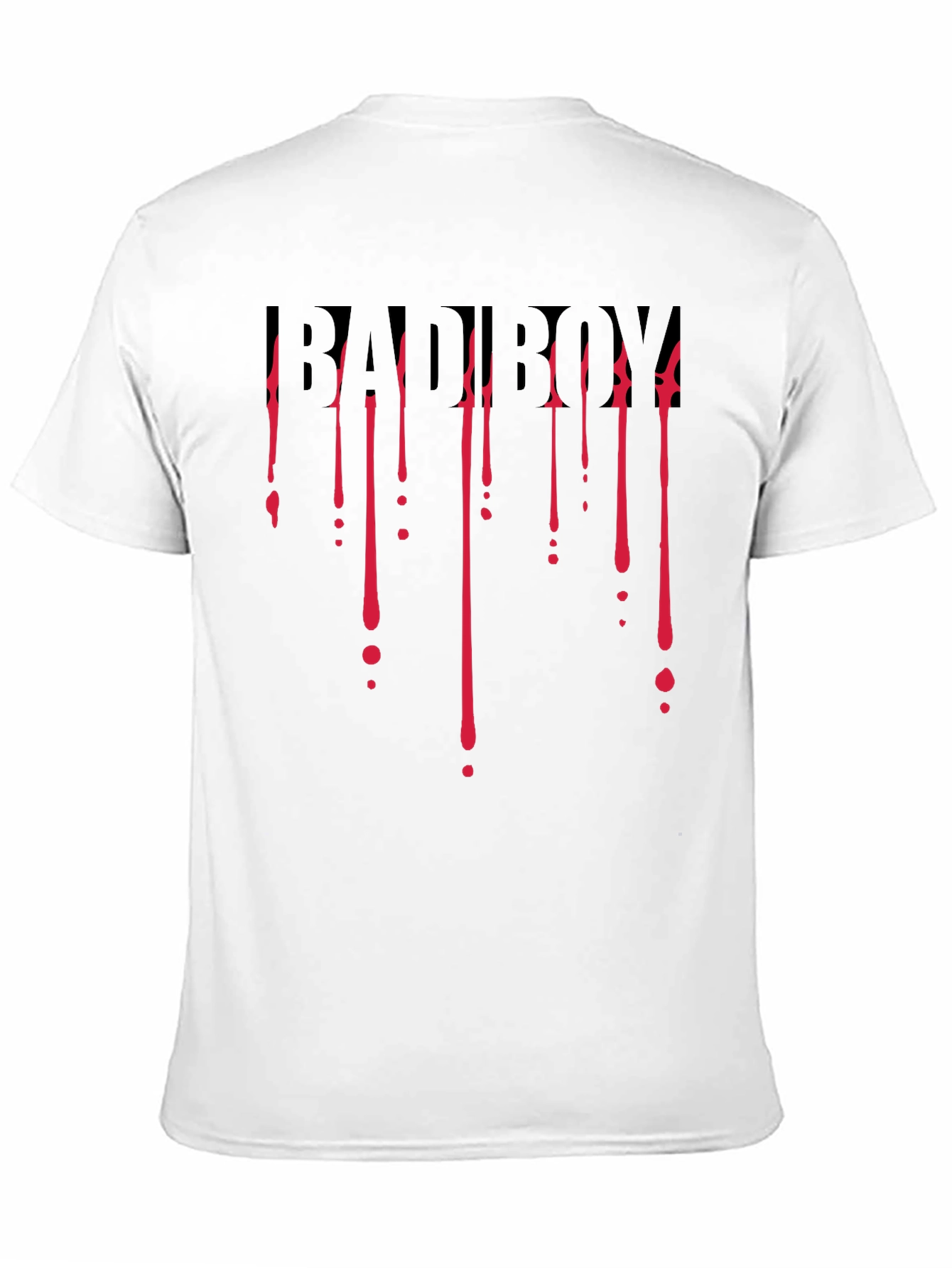 Bad Boy Dripping Blood Graphic Black T-Shirt