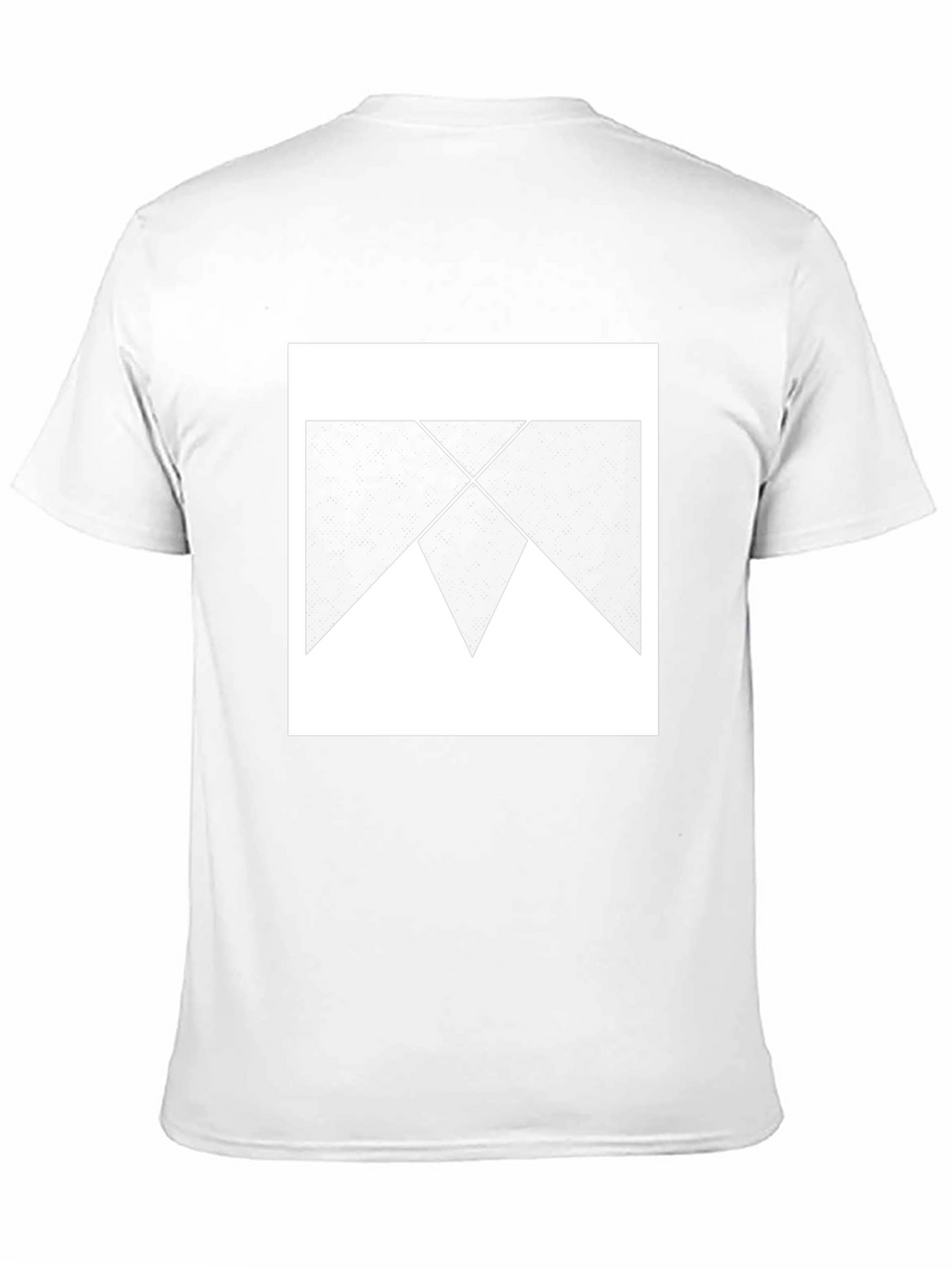 Geometric Print Black Cotton T-Shirt