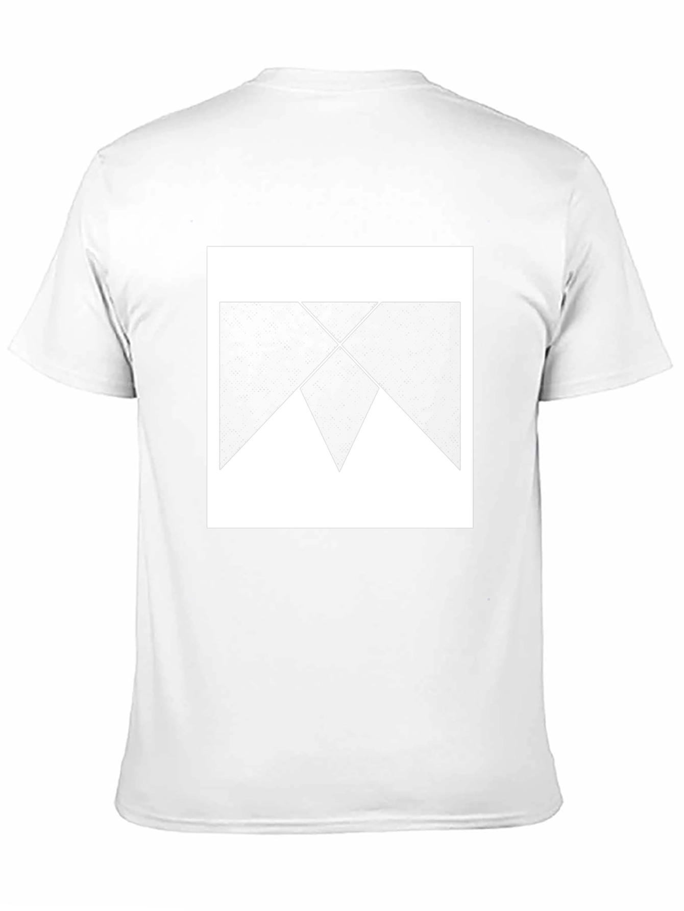 Geometric Print Black Cotton T-Shirt