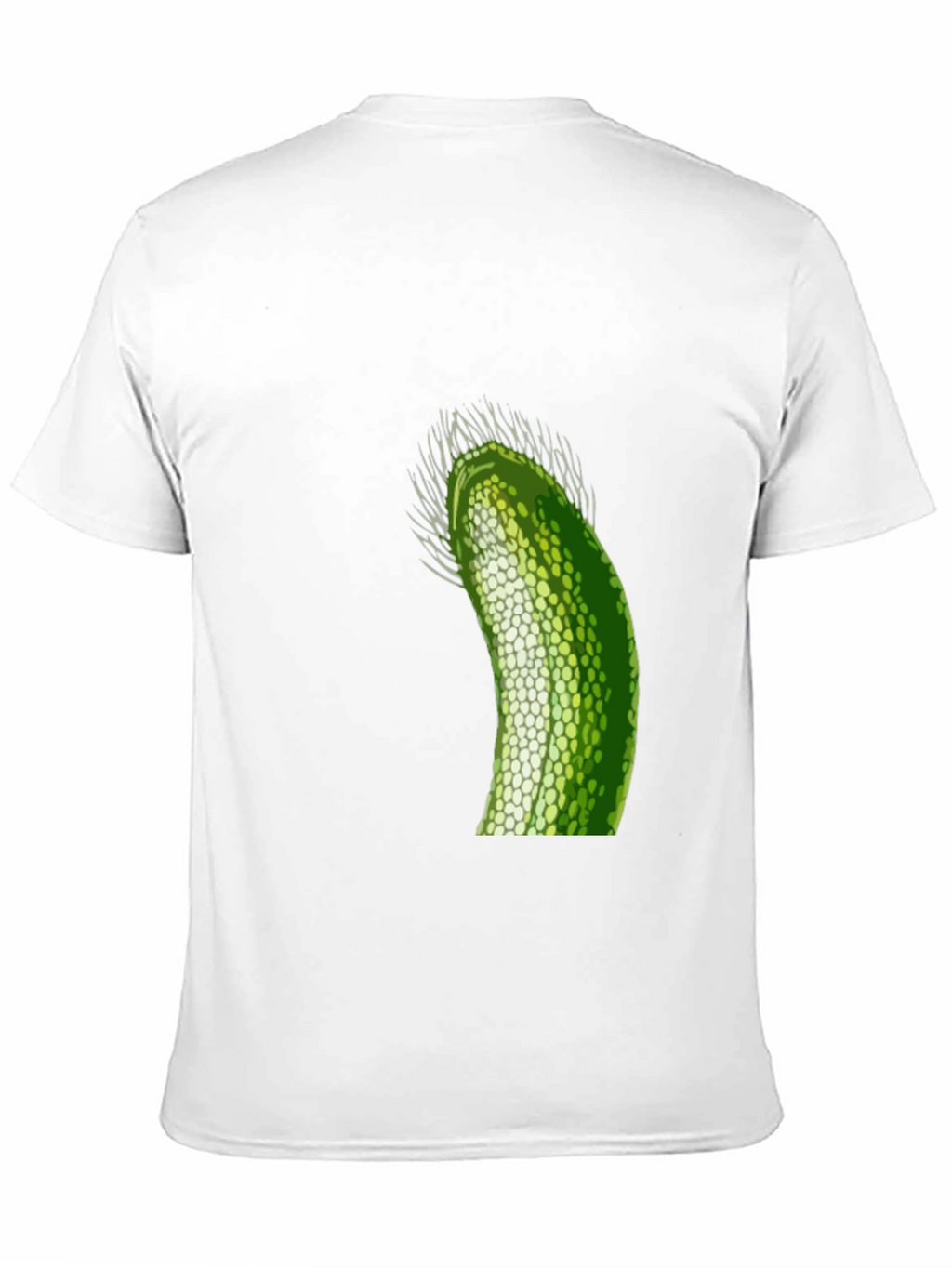 Unique Green Pickle Design Black T-Shirt