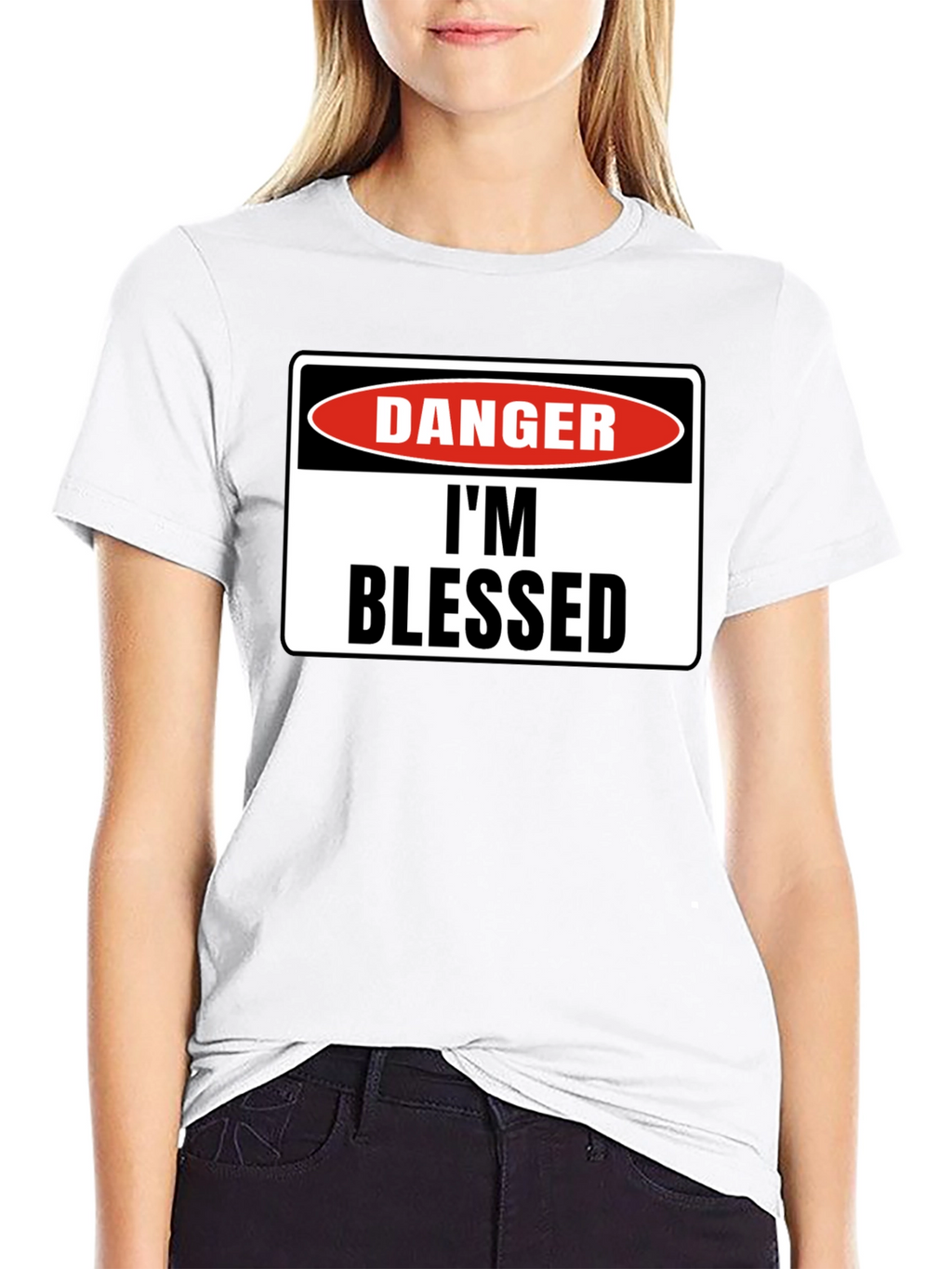 Danger Im Blessed Black T-Shirt