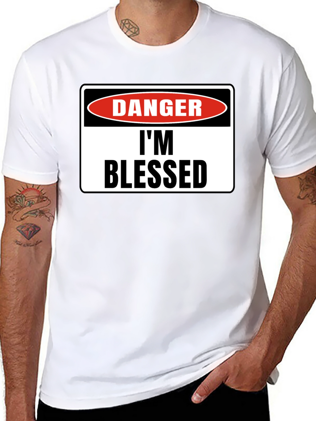 Danger Im Blessed Black T-Shirt