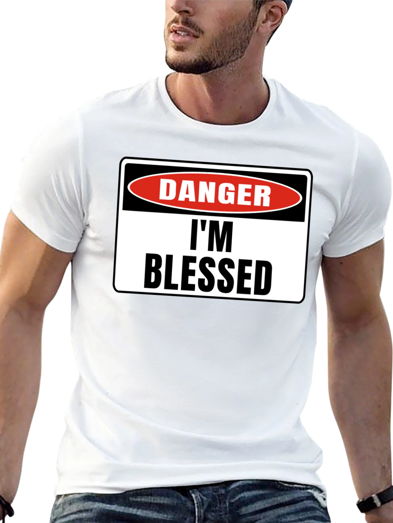 Danger Im Blessed Black T-Shirt
