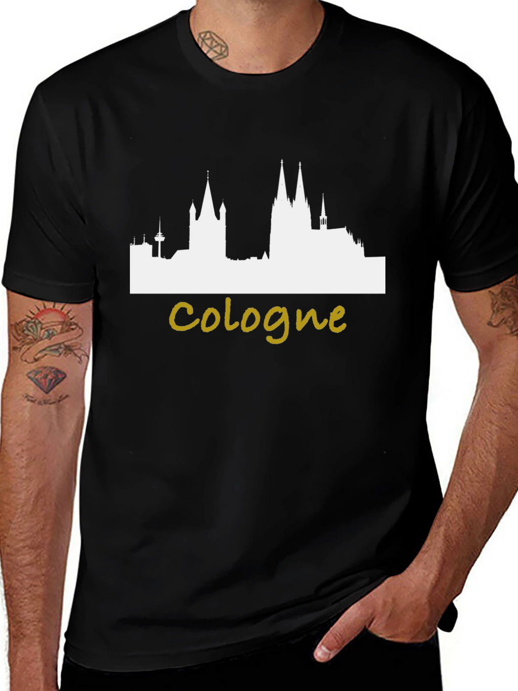 Cologne Skyline T-Shirt - City Souvenir Tee