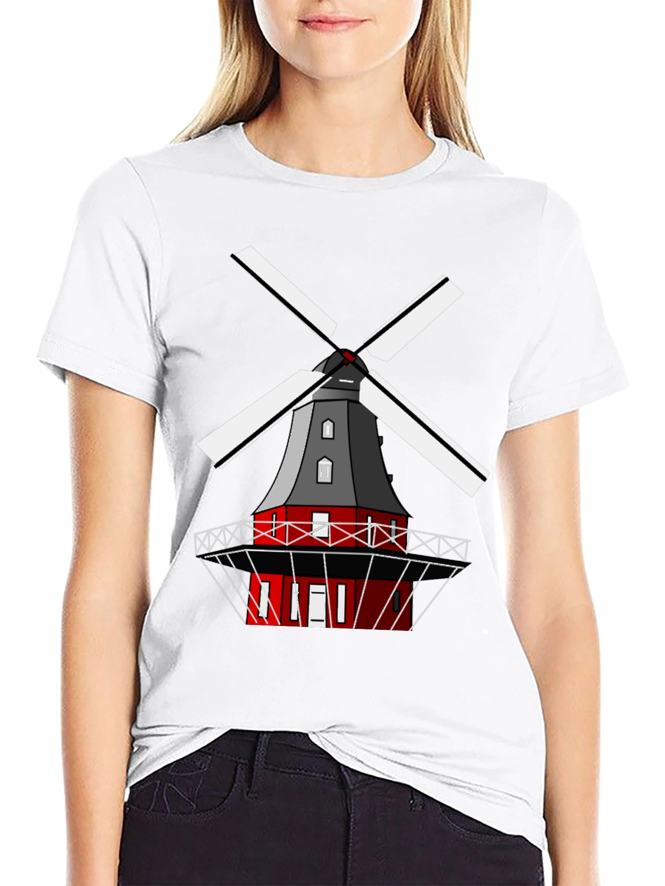 Windmill Graphic Tee - Unique Casual Wear