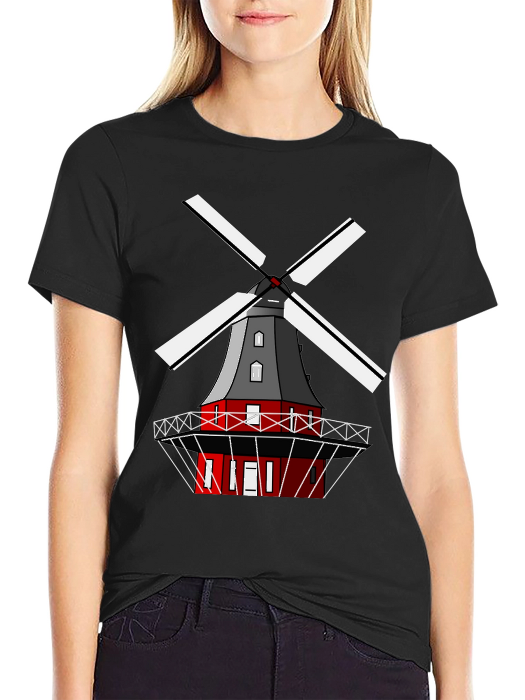 Windmill Graphic Tee - Unique Casual Wear
