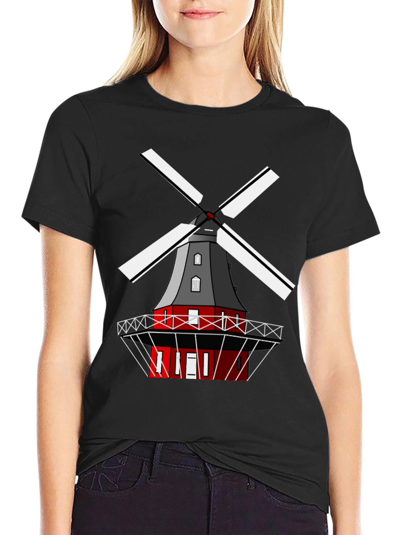 Windmill Graphic Tee - Unique Casual Wear
