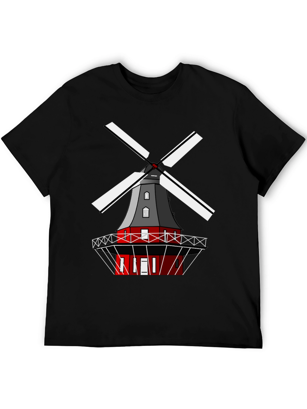 Windmill Graphic Tee - Unique Casual Wear