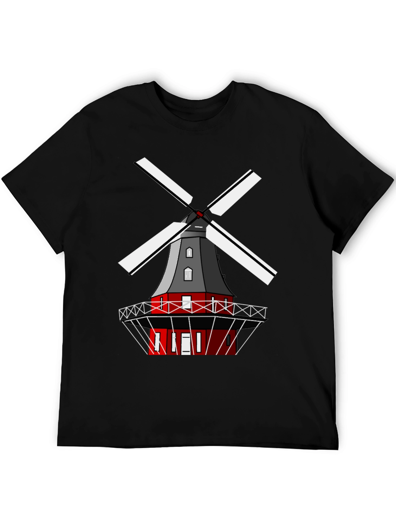 Windmill Graphic Tee - Unique Casual Wear