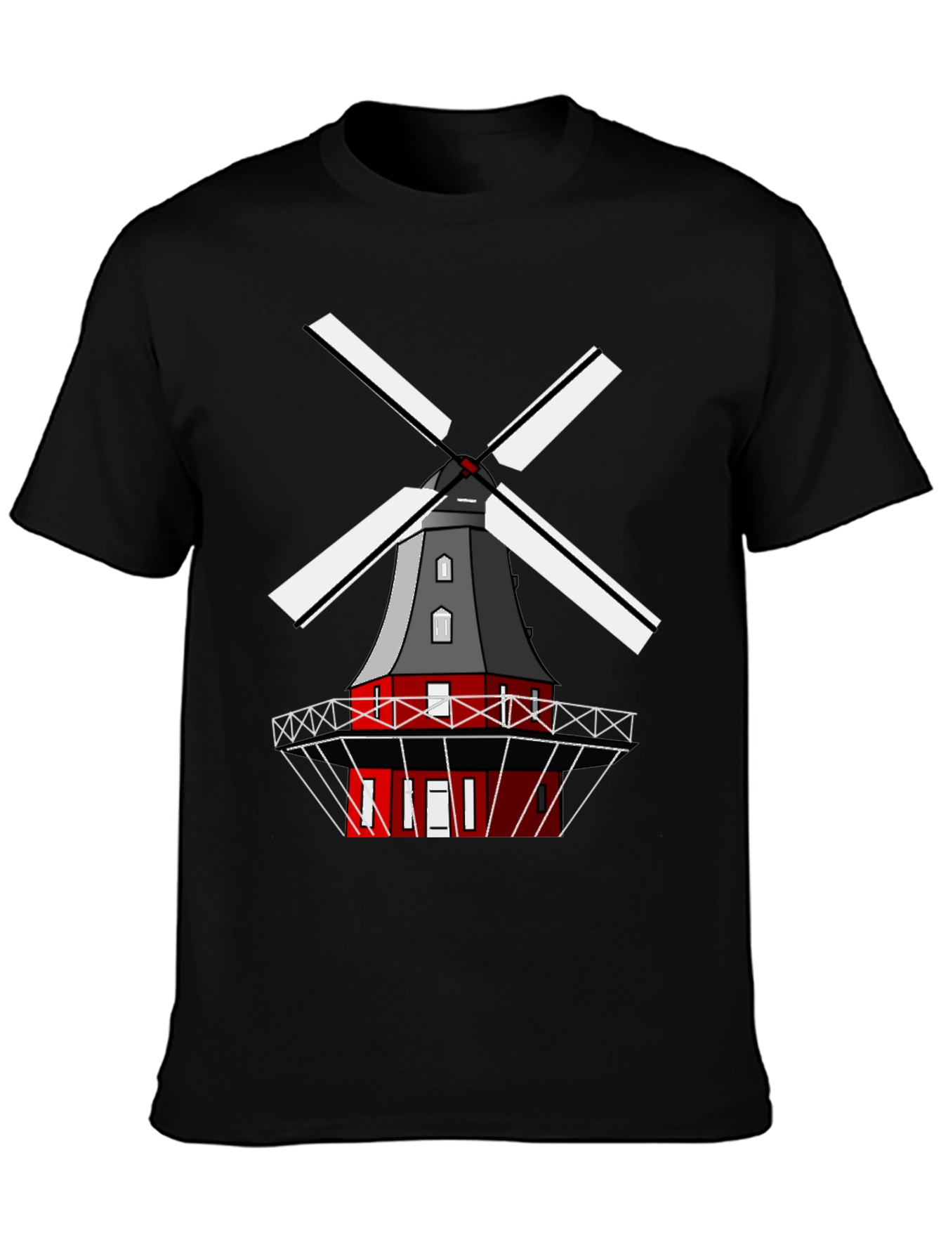 Windmill Graphic Tee - Unique Casual Wear