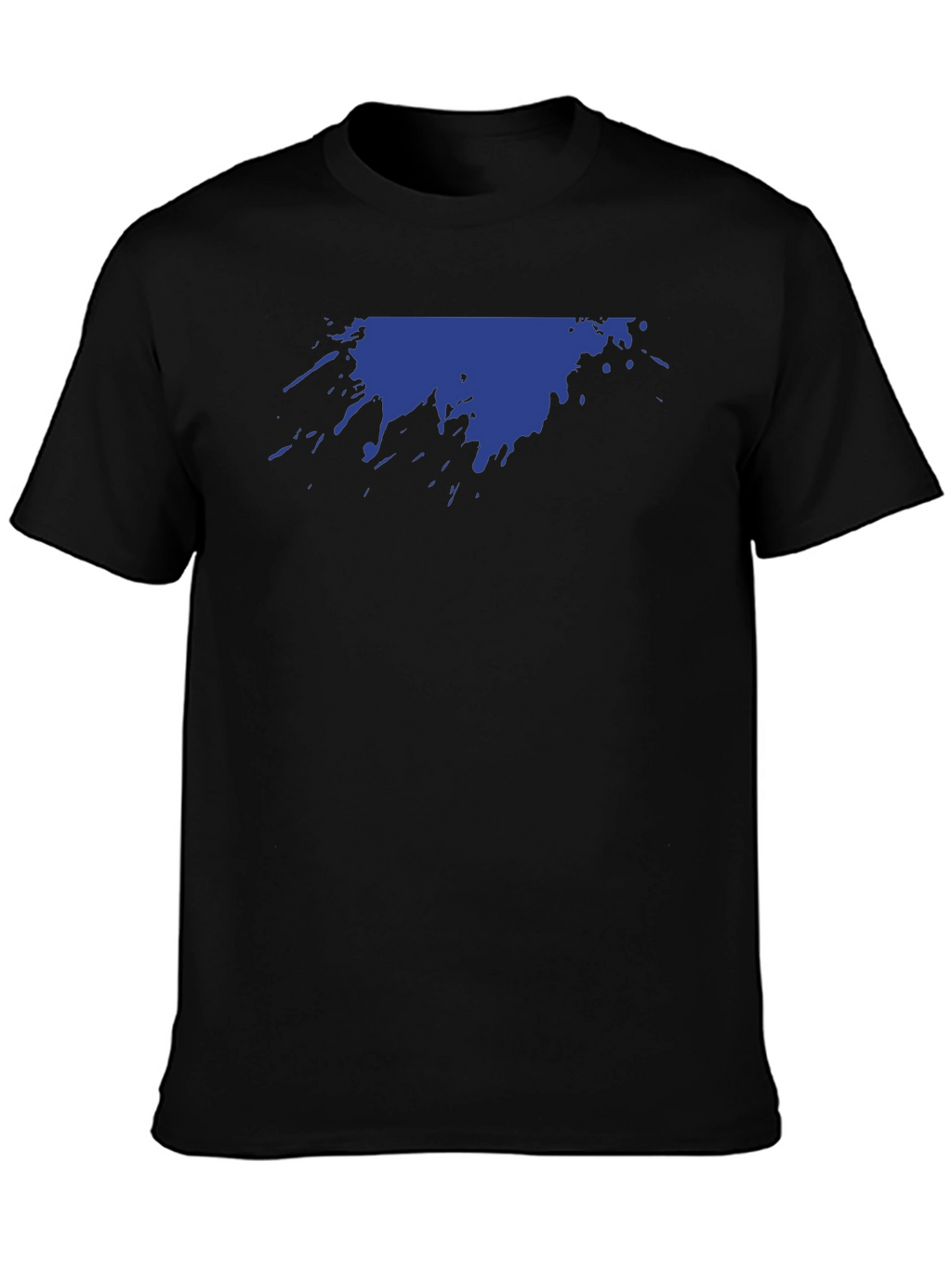 Abstract Splatter Graphic Tee - Black