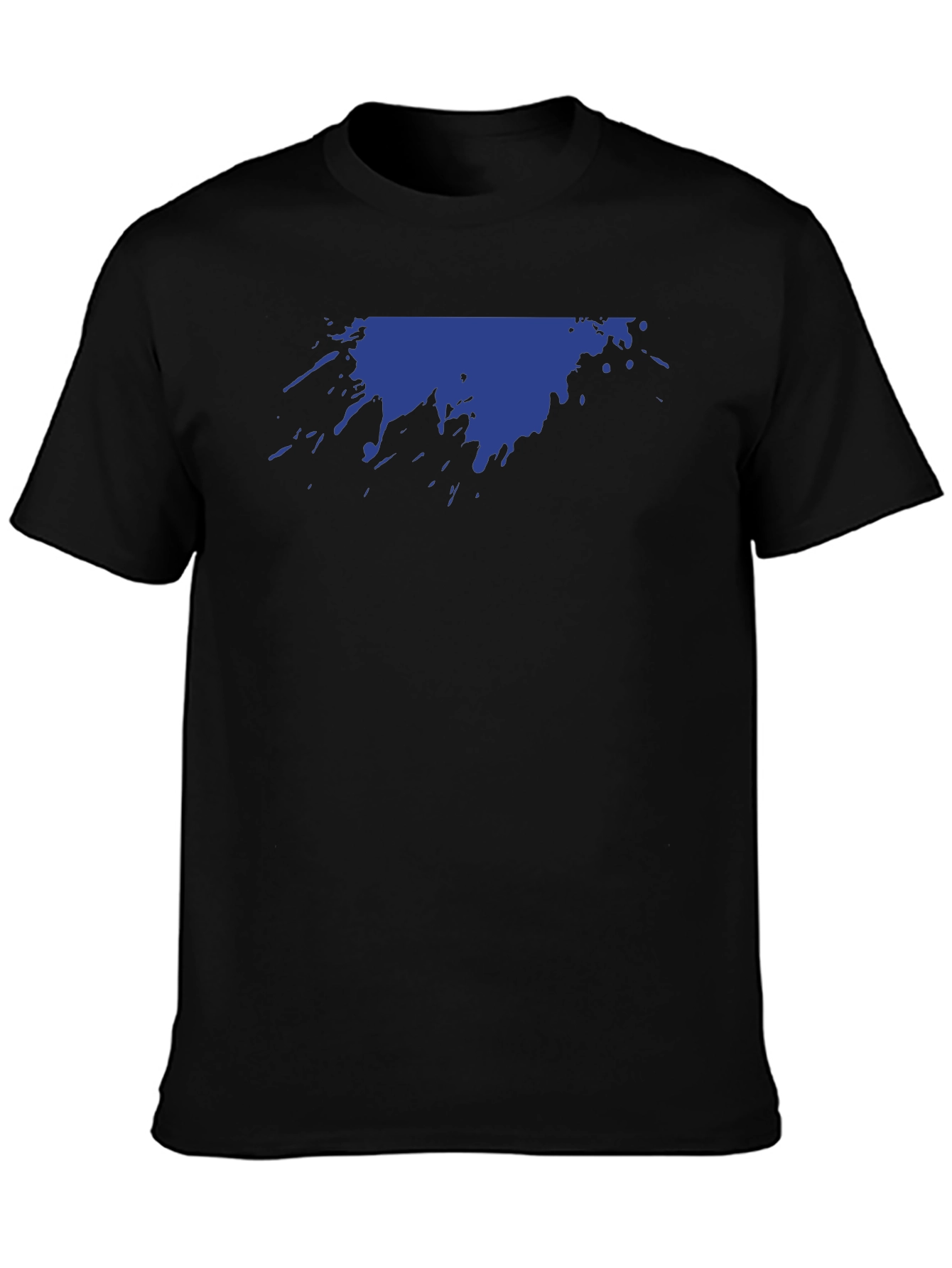 Abstract Splatter Graphic Tee - Black