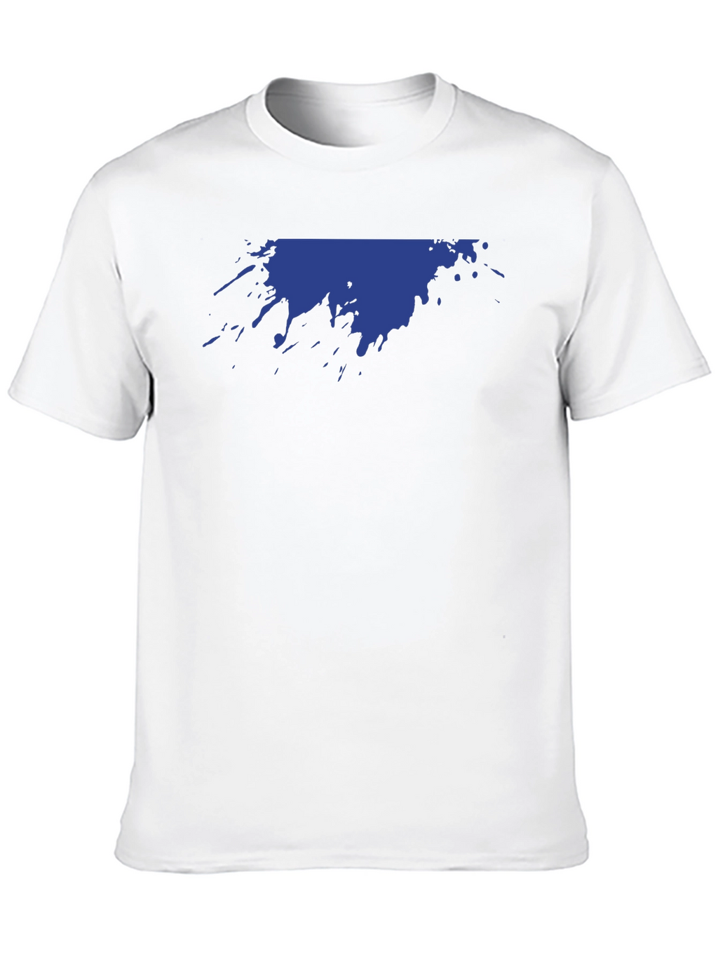 Abstract Splatter Graphic Tee - Black