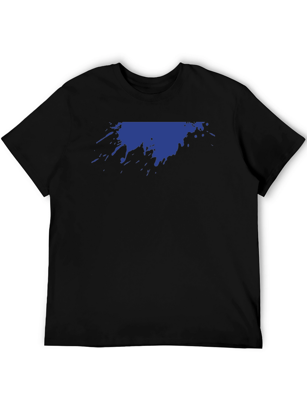 Abstract Splatter Graphic Tee - Black