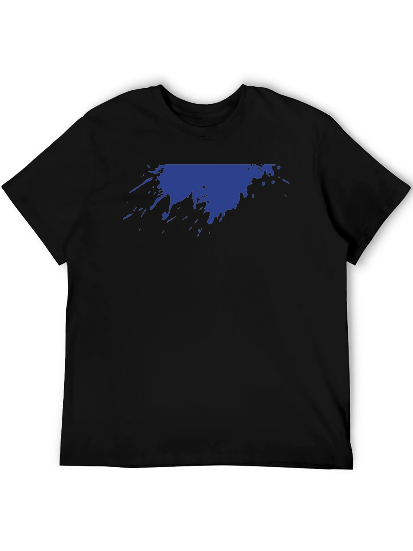 Abstract Splatter Graphic Tee - Black