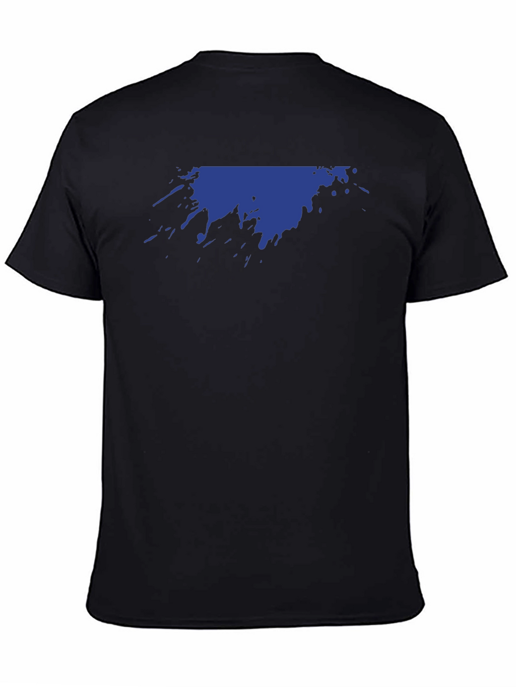 Abstract Splatter Graphic Tee - Black