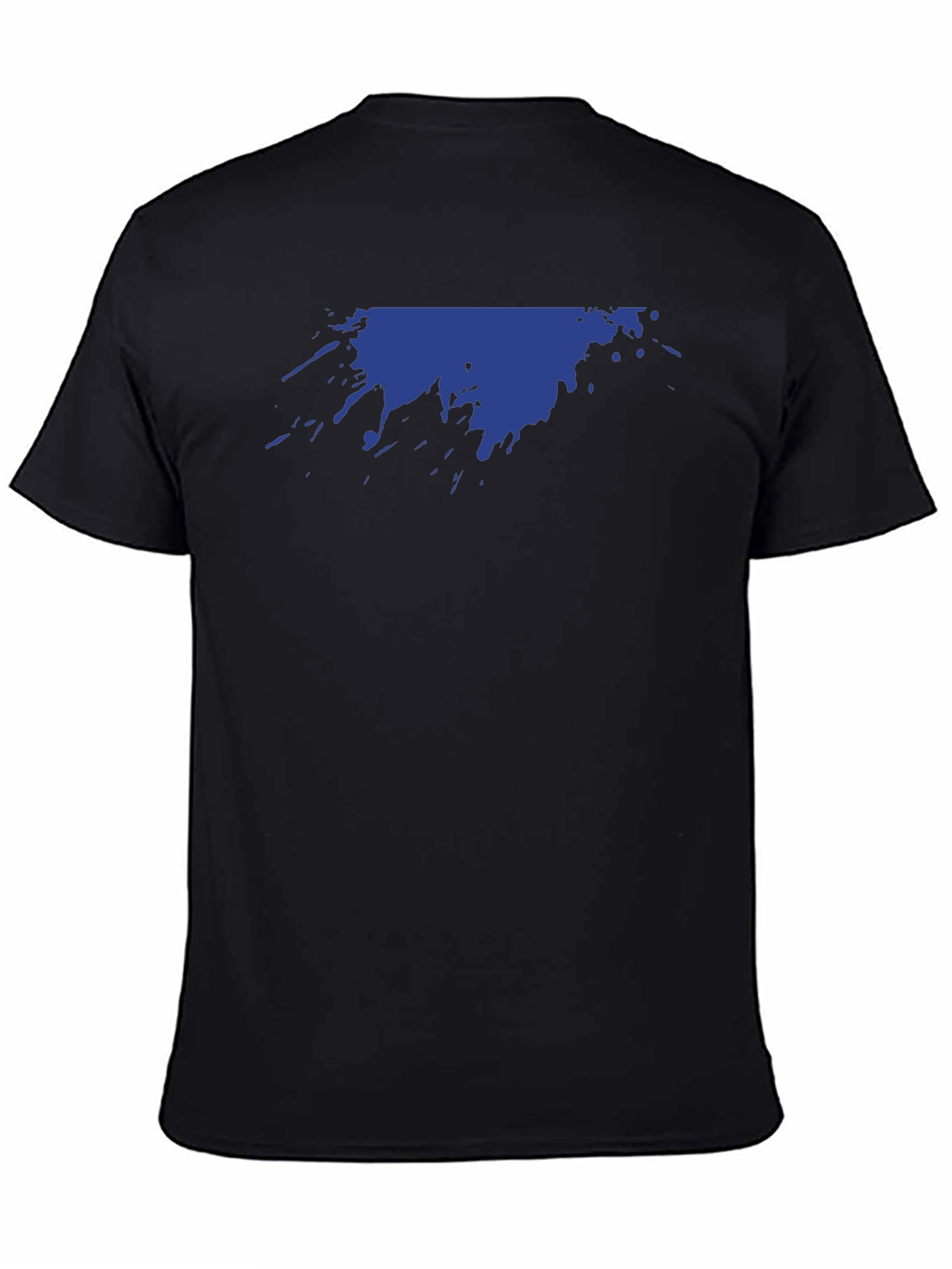 Abstract Splatter Graphic Tee - Black
