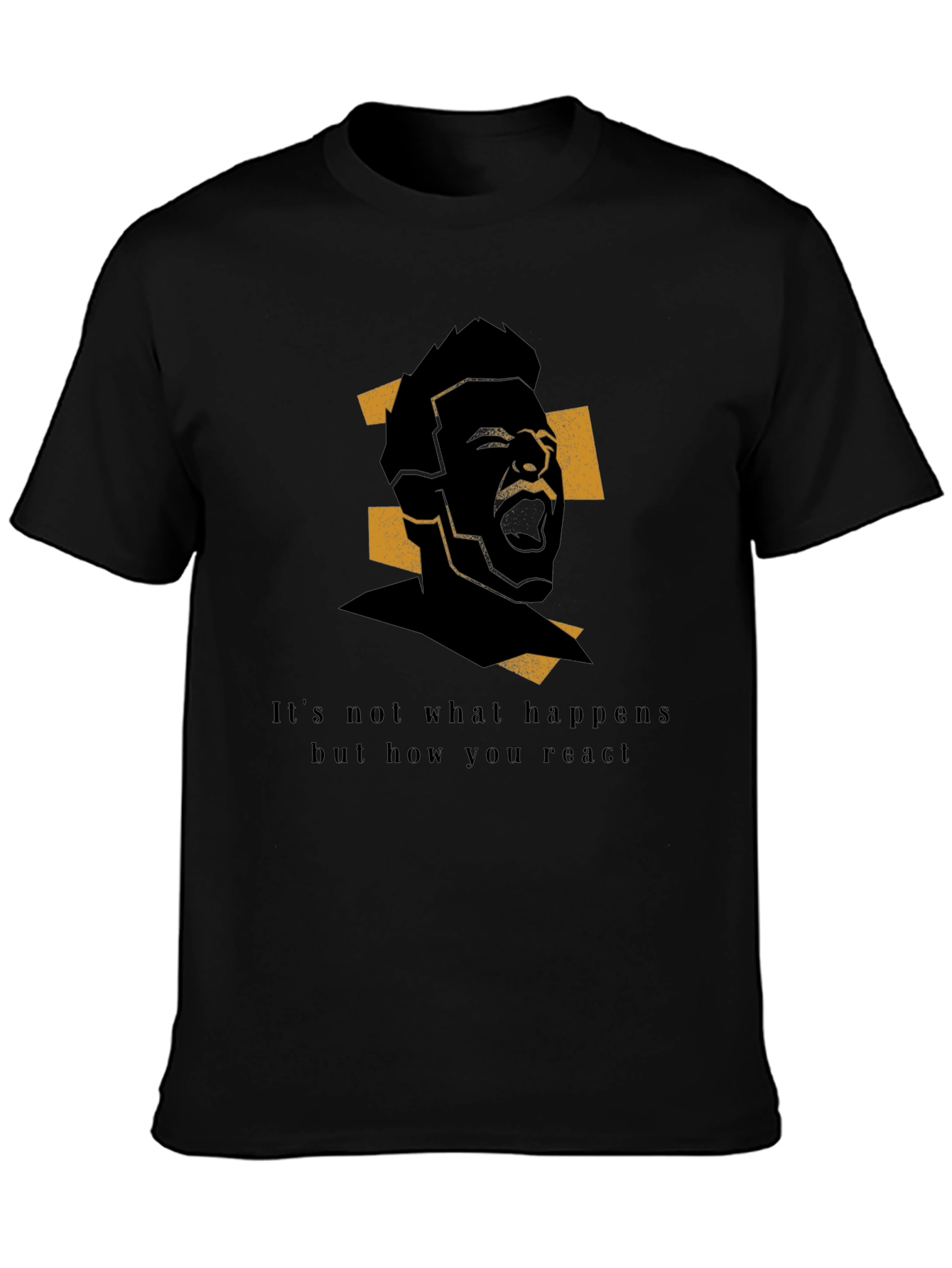 Motivational Graphic Print Tee - Its Not What Happens