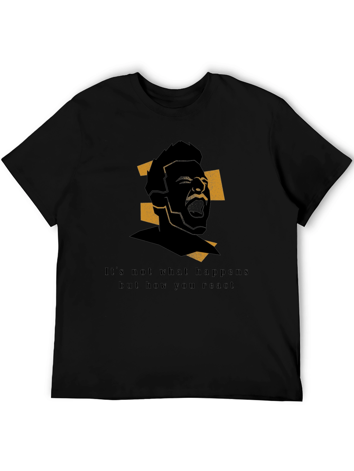 Motivational Graphic Print Tee - Its Not What Happens