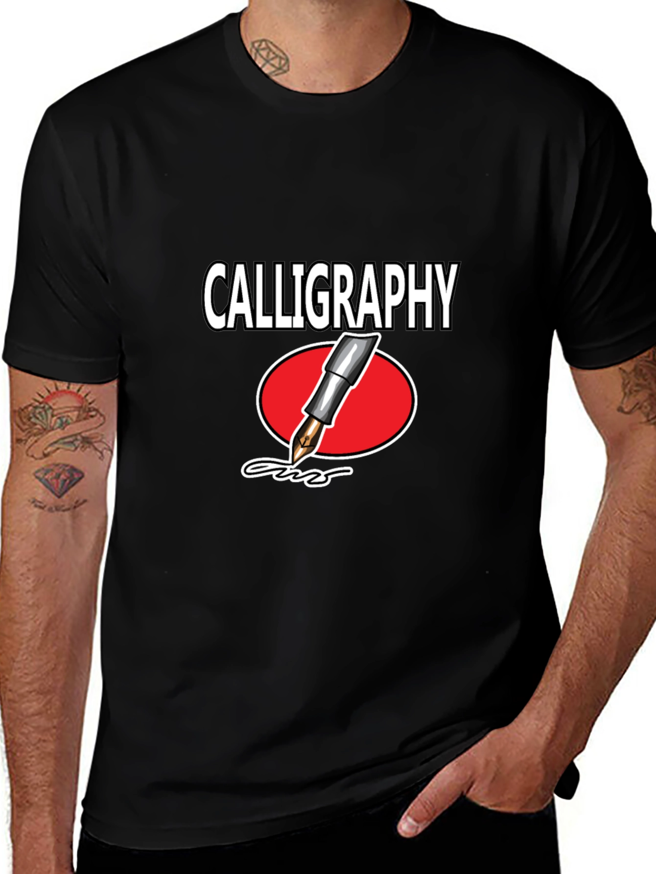 Calligraphy T-Shirt: Artistic Writer Tee
