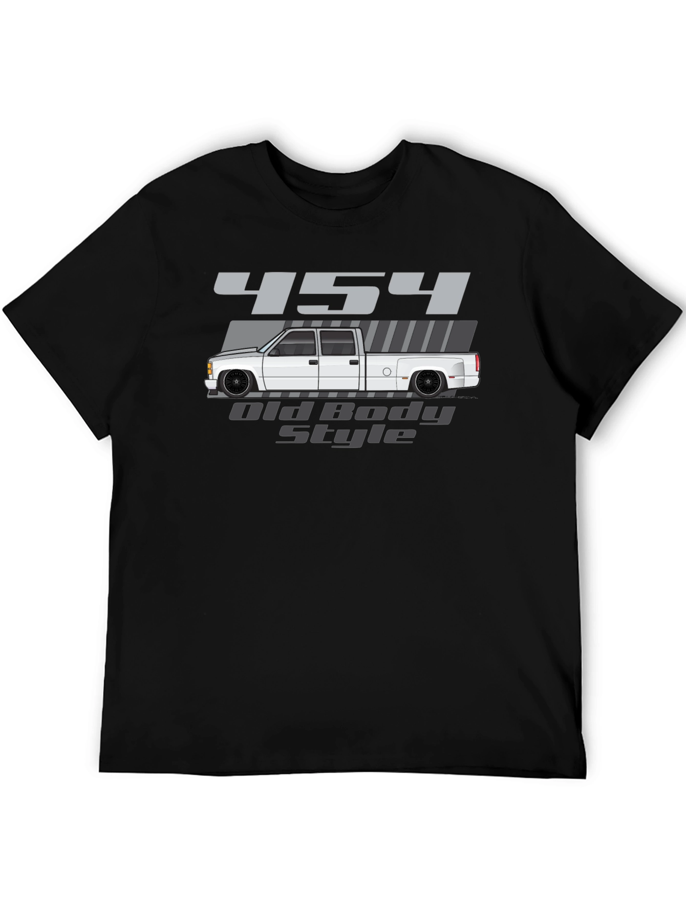454 Old Body Style Truck Graphic Tee - Black