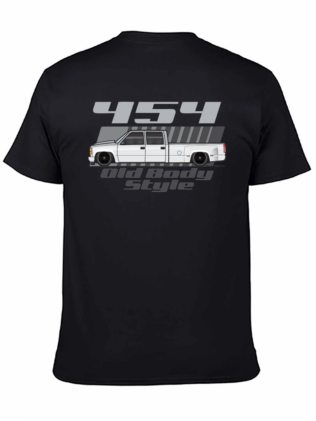 454 Old Body Style Truck Graphic Tee - Black