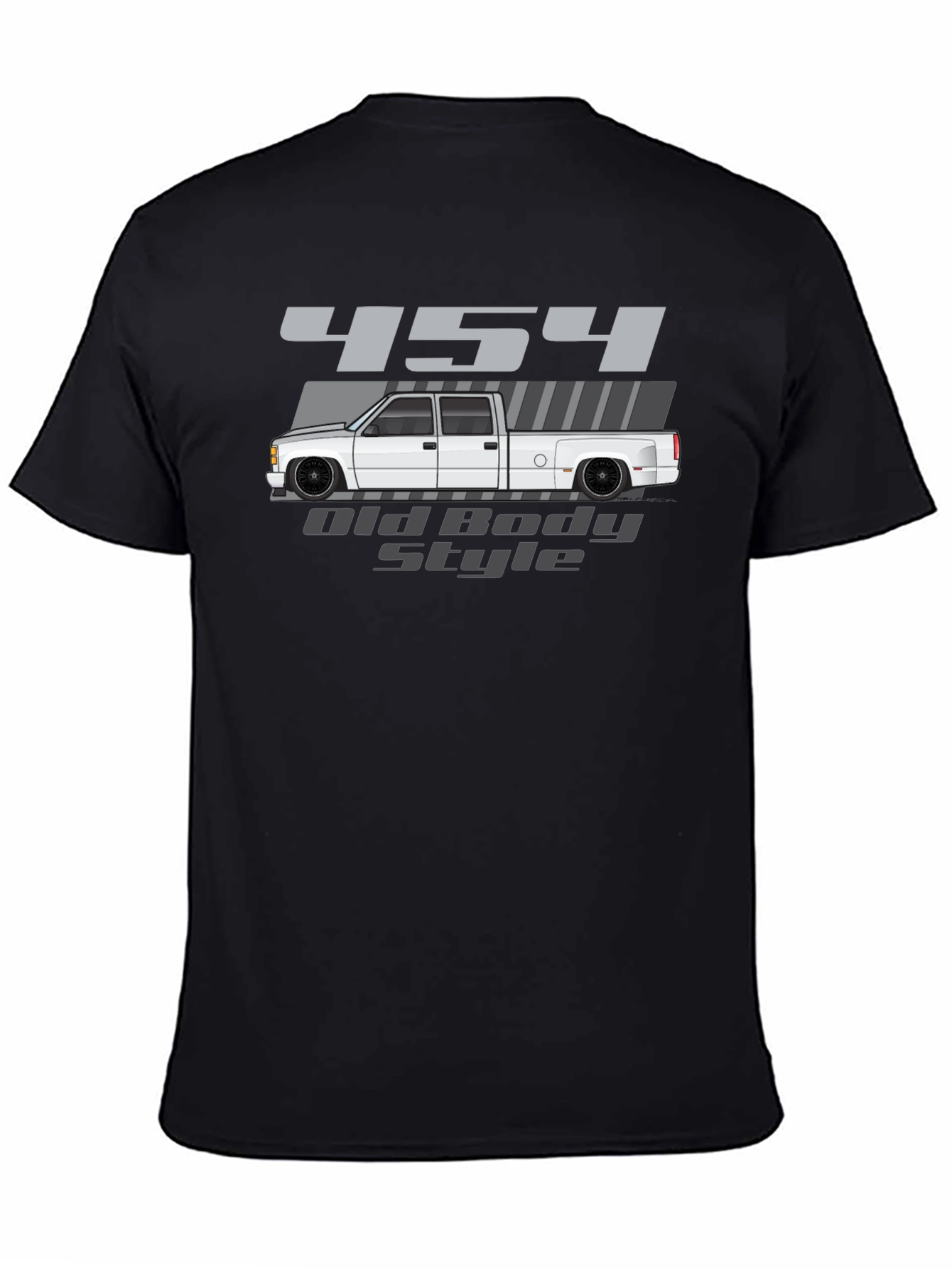 454 Old Body Style Truck Graphic Tee - Black