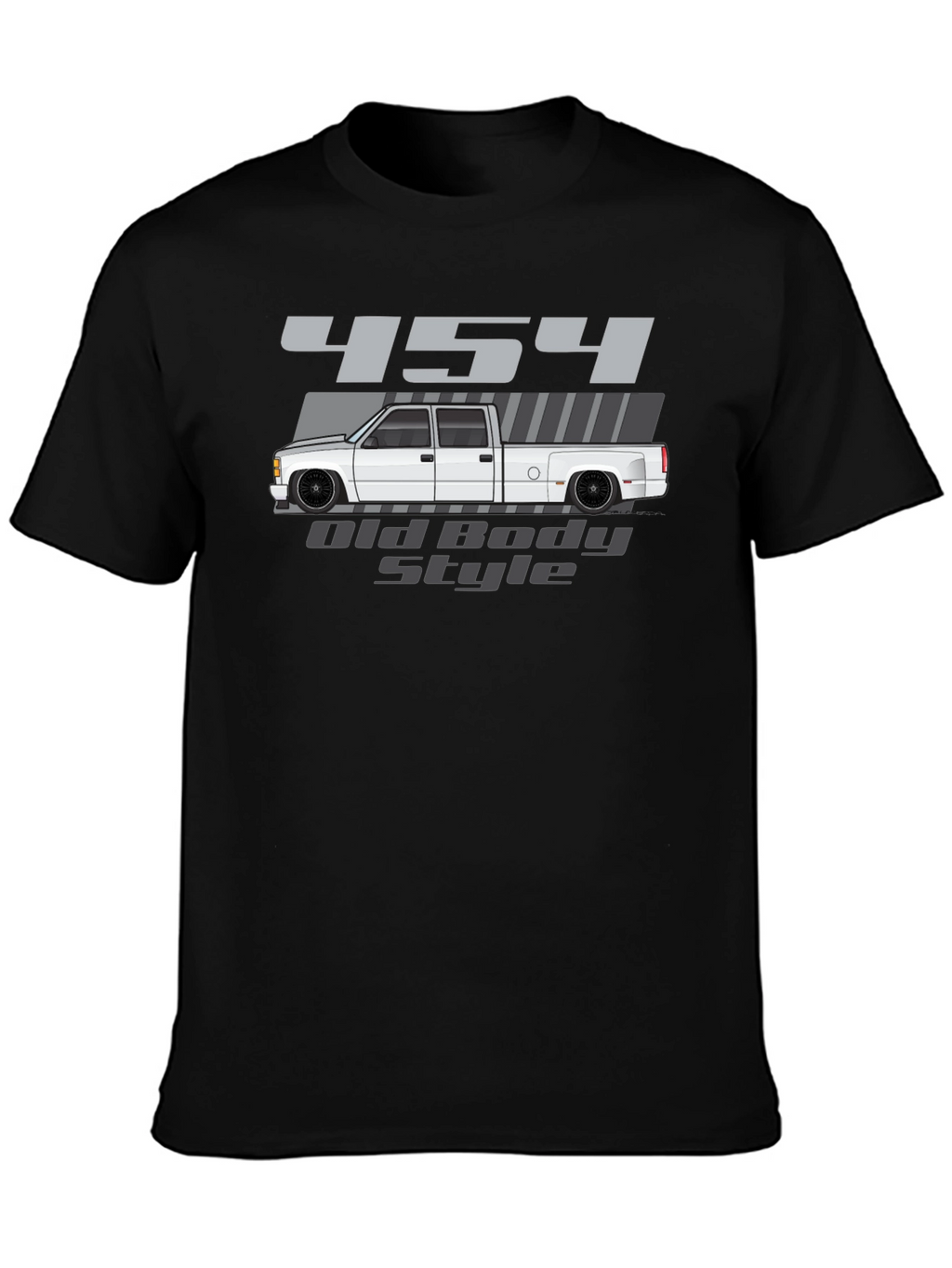 454 Old Body Style Truck Graphic Tee - Black