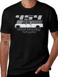 454 Old Body Style Truck Graphic Tee - Black