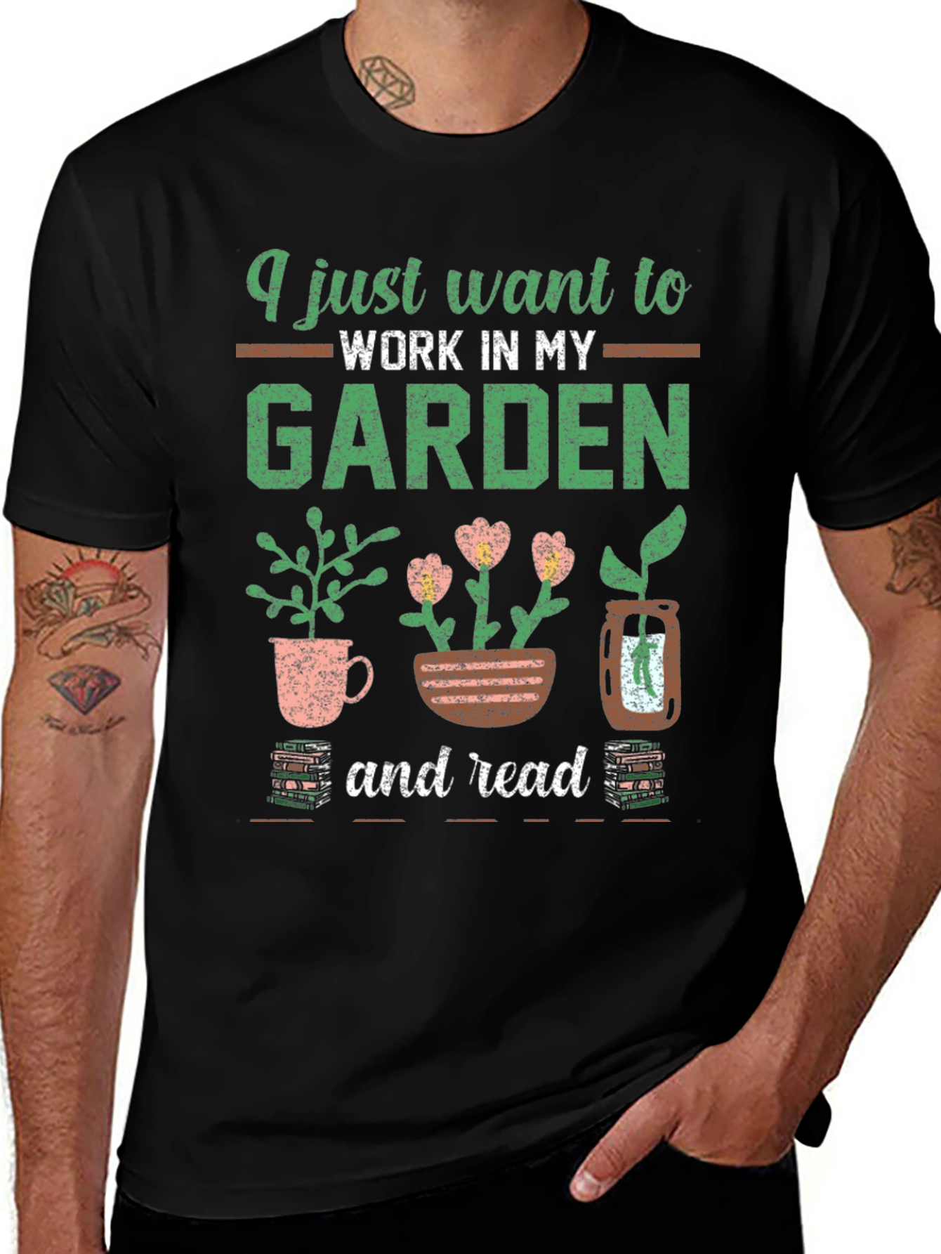 Gardening & Reading T-Shirt