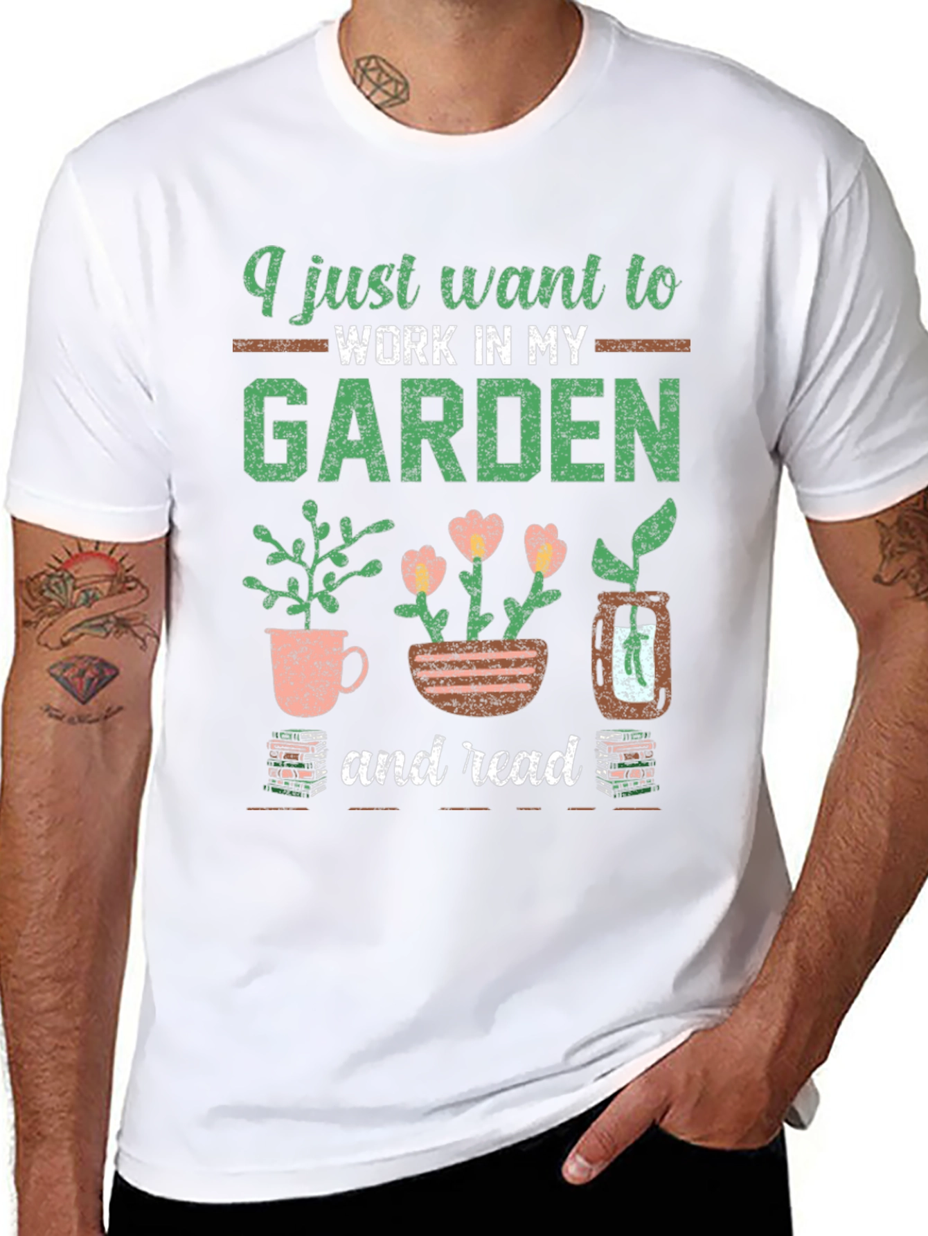 Gardening & Reading T-Shirt