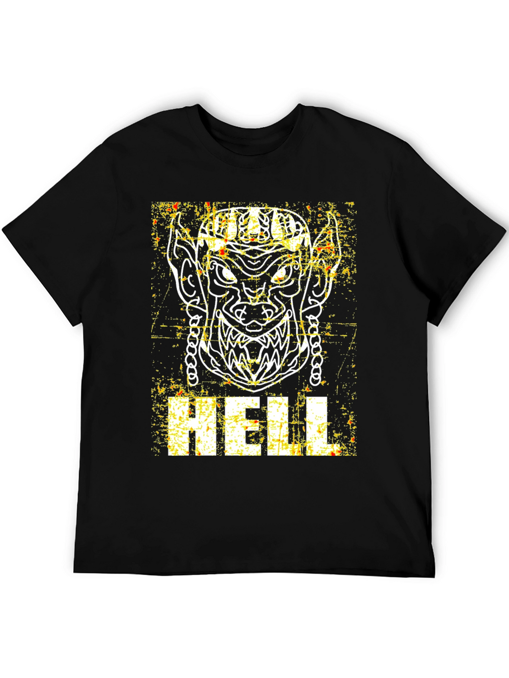 Hell Graphic Print Black T-Shirt