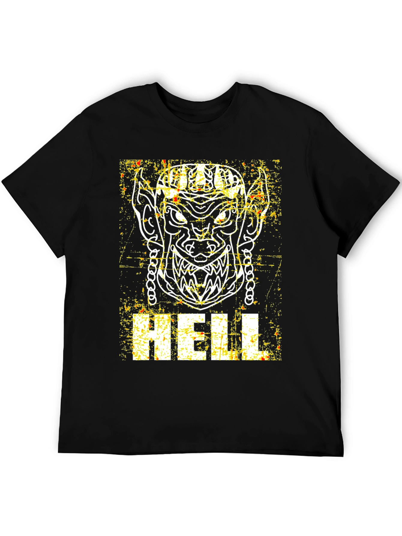 Hell Graphic Print Black T-Shirt