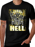 Hell Graphic Print Black T-Shirt
