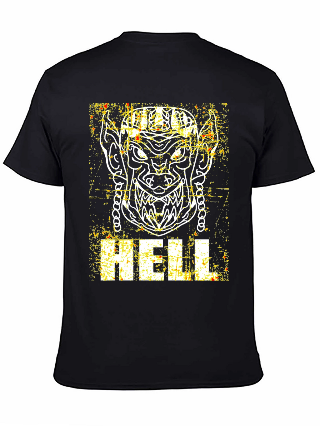 Hell Graphic Print Black T-Shirt