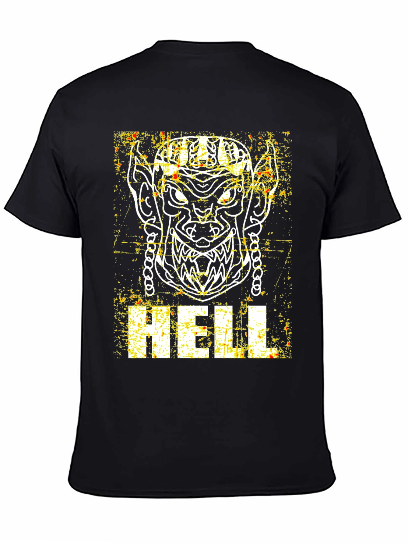 Hell Graphic Print Black T-Shirt