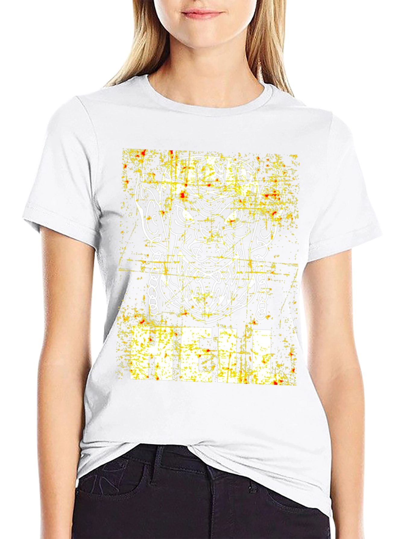 Hell Graphic Print Black T-Shirt