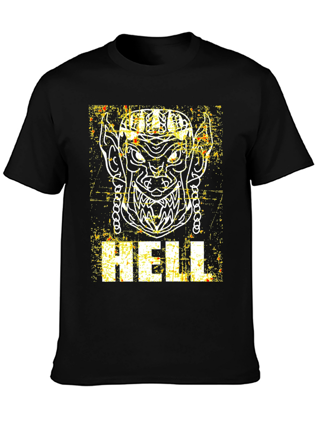Hell Graphic Print Black T-Shirt