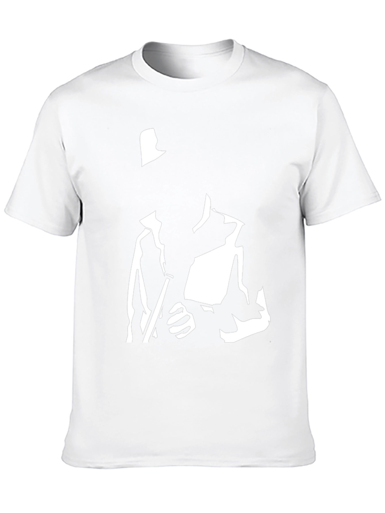 Black T-Shirt with Silhouette Graphic
