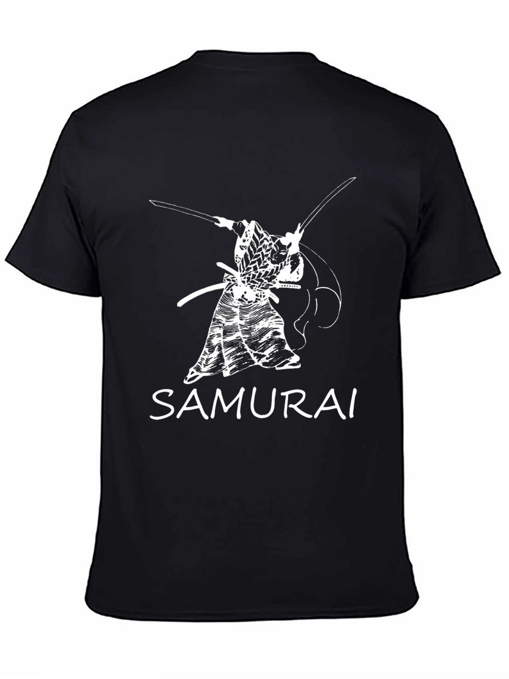 Samurai Graphic Tee - Bold Black T-Shirt