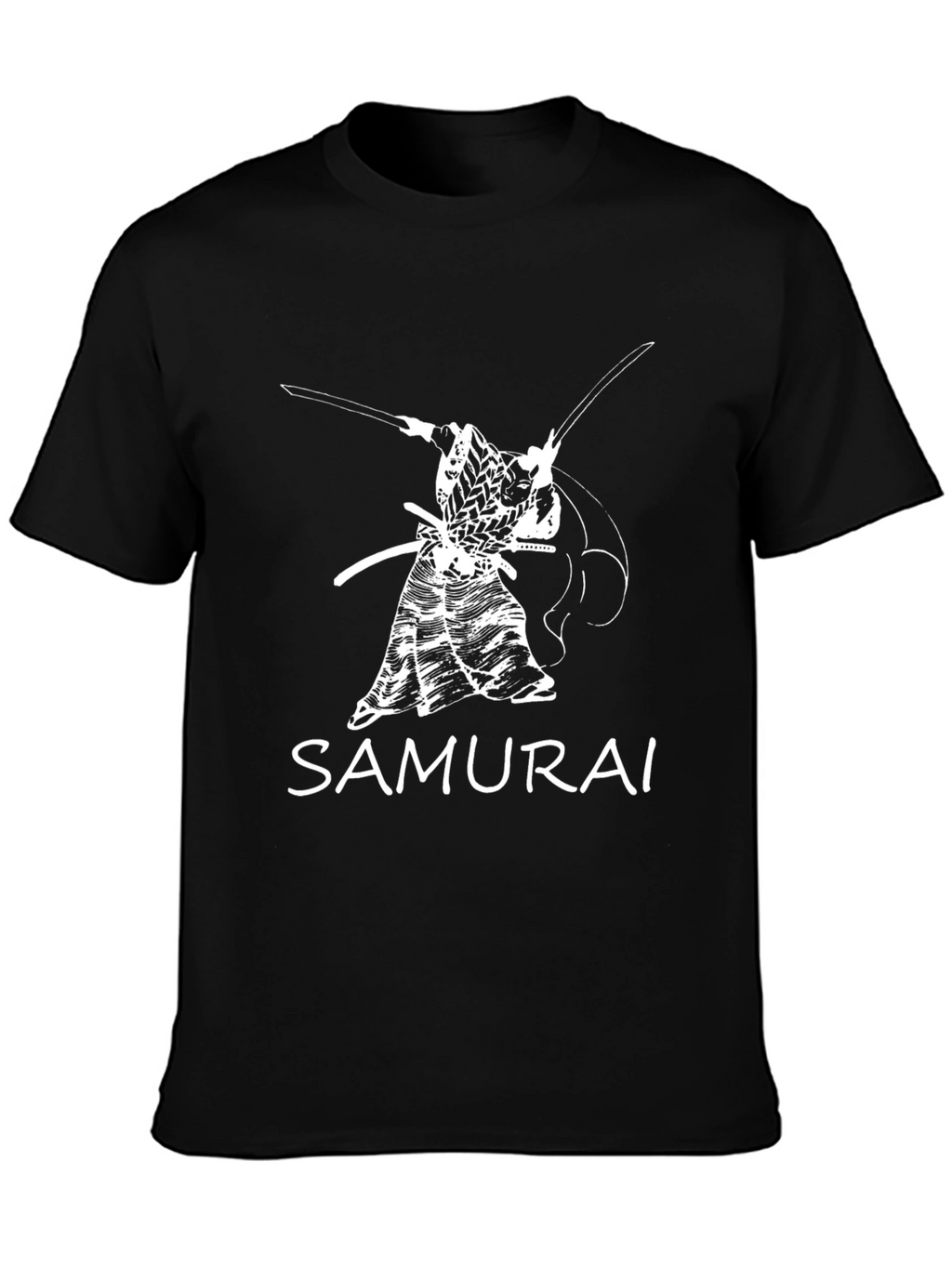 Samurai Graphic Tee - Bold Black T-Shirt