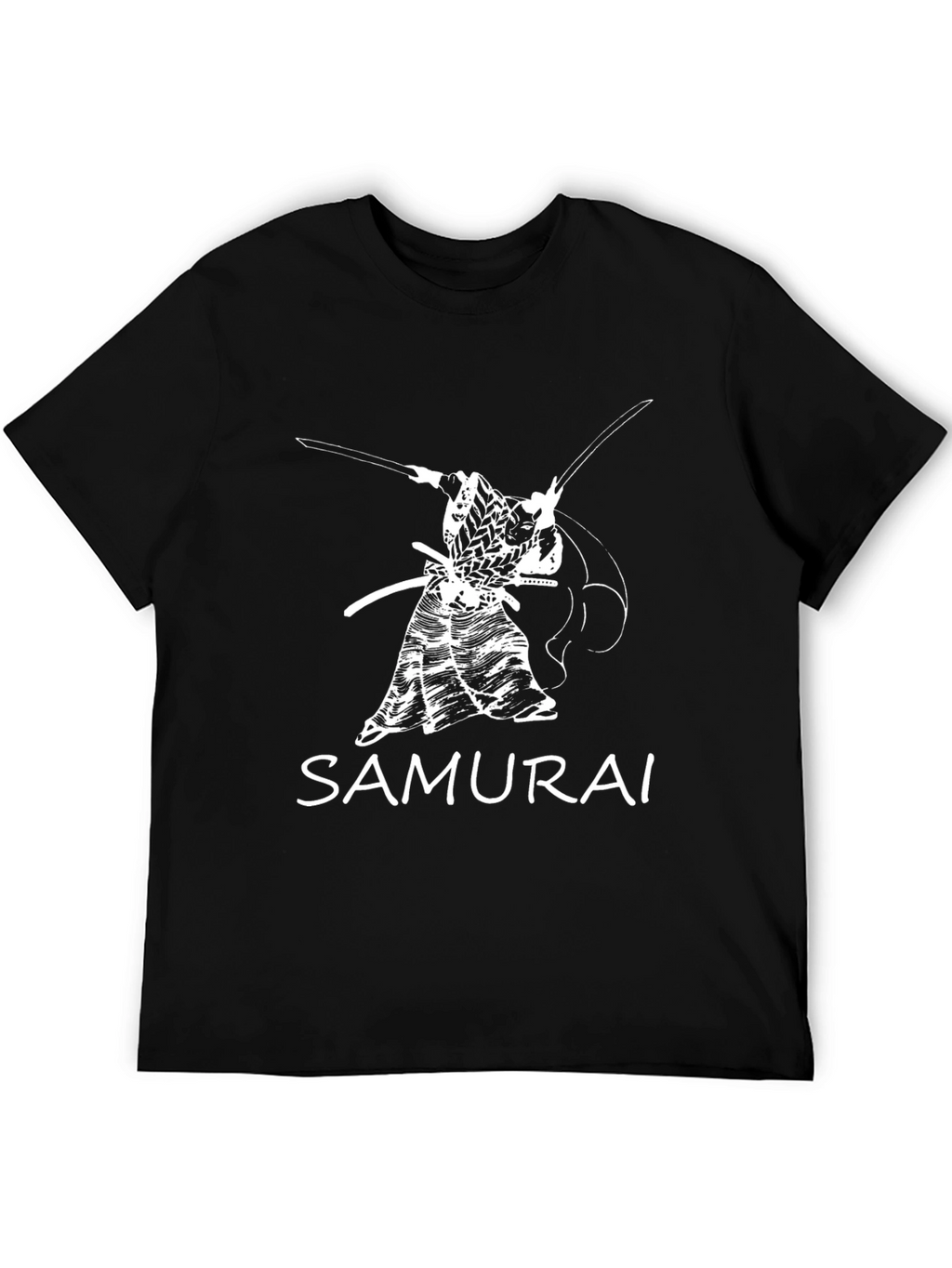 Samurai Graphic Tee - Bold Black T-Shirt