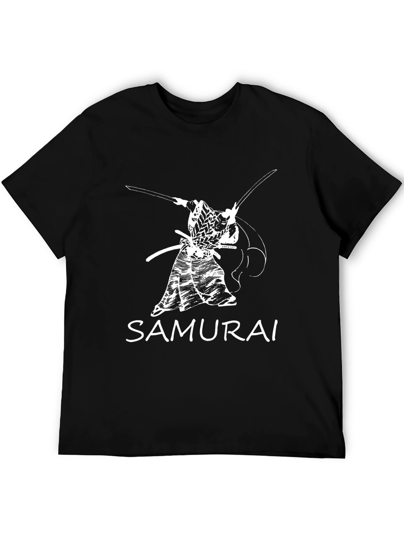 Samurai Graphic Tee - Bold Black T-Shirt