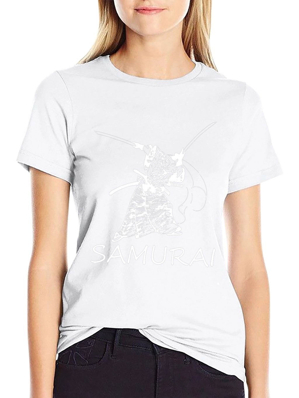 Samurai Graphic Tee - Bold Black T-Shirt