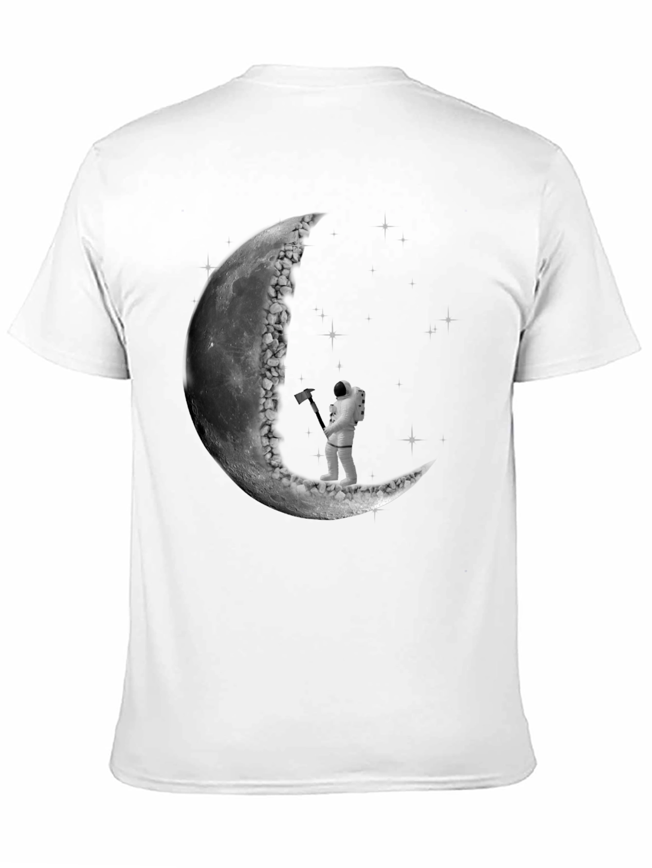 Astronaut Carving Moon T-Shirt