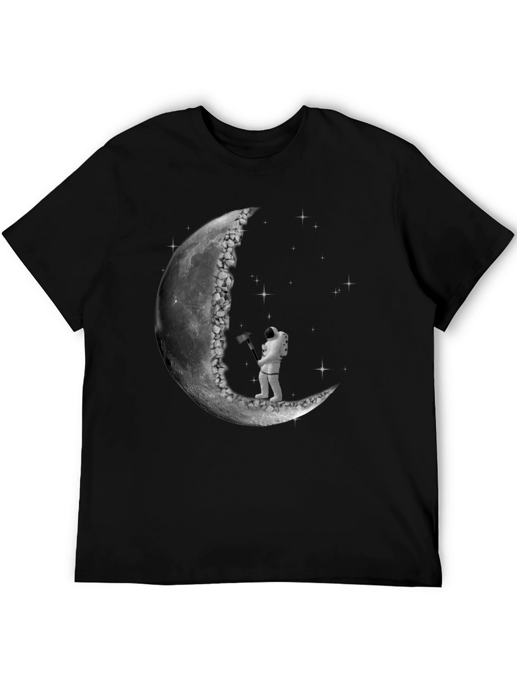 Astronaut Carving Moon T-Shirt