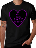 Beautiful Back Graphic Tee - Unisex Black Cotton T-Shirt