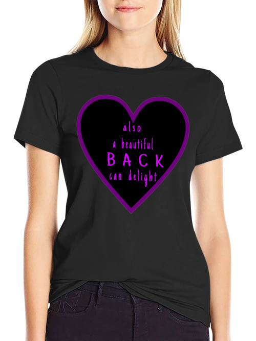 Beautiful Back Graphic Tee - Unisex Black Cotton T-Shirt