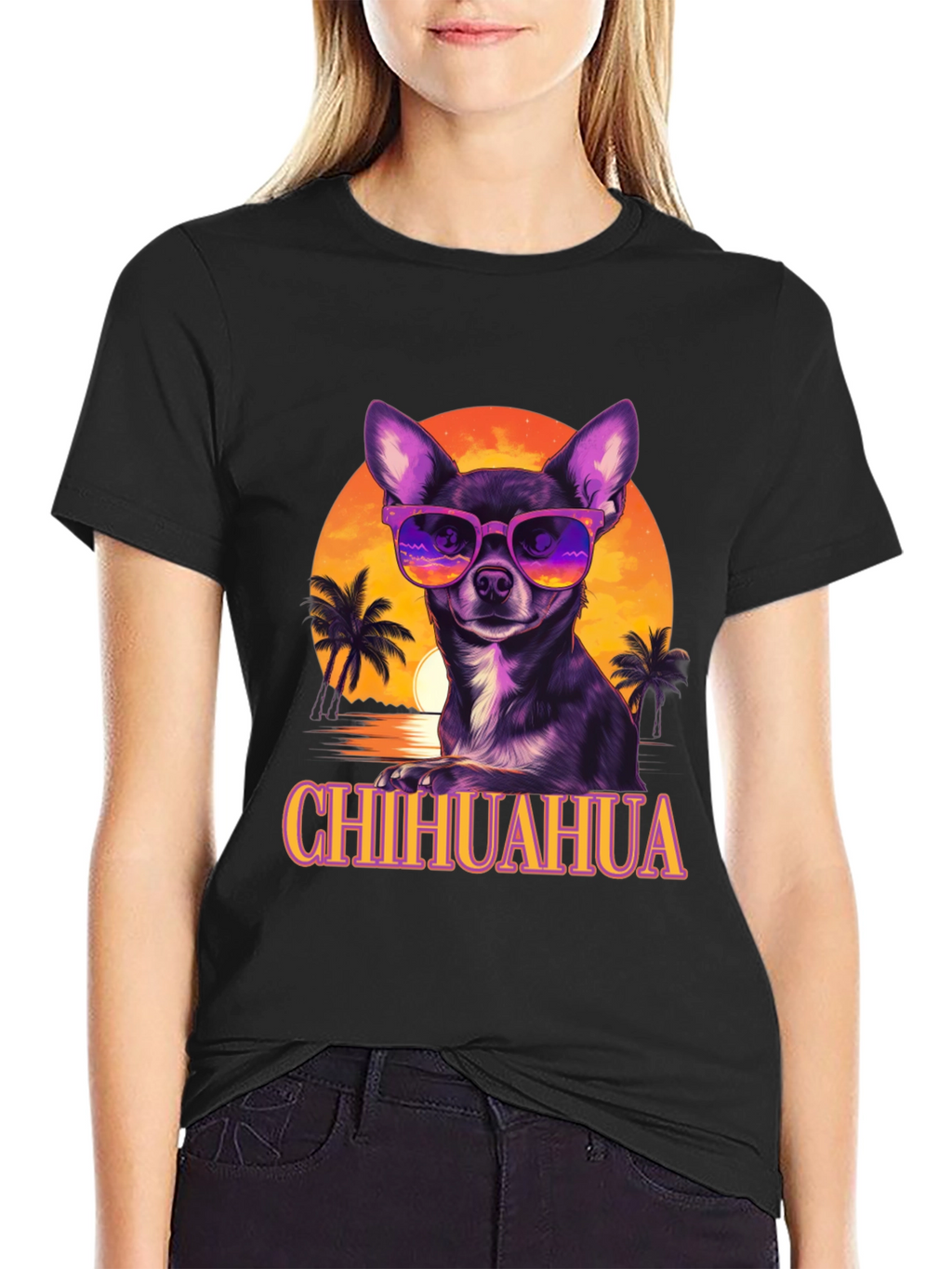 Chihuahua Sunglasses Graphic T-Shirt
